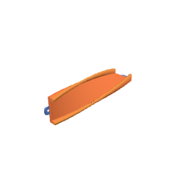 Track Narrow Straight Skew Left Side